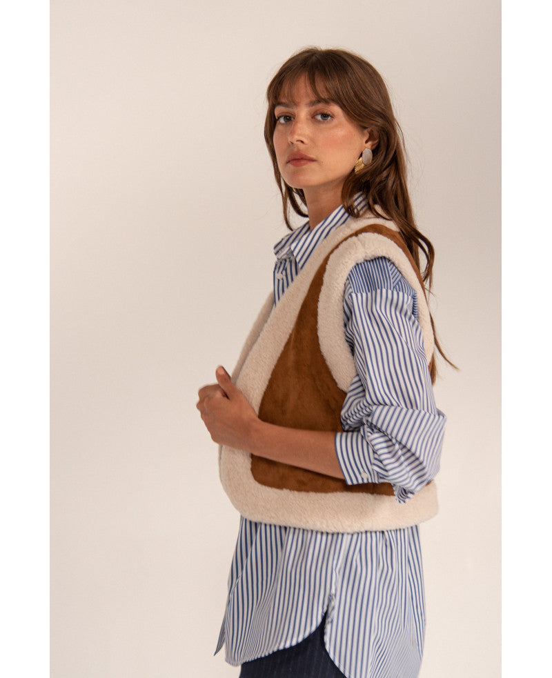 Gilet Tom camel