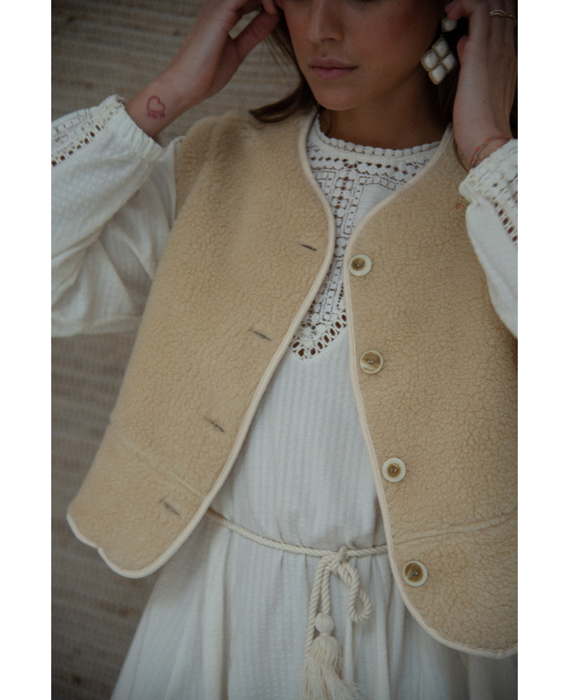 Gilet Livy écru