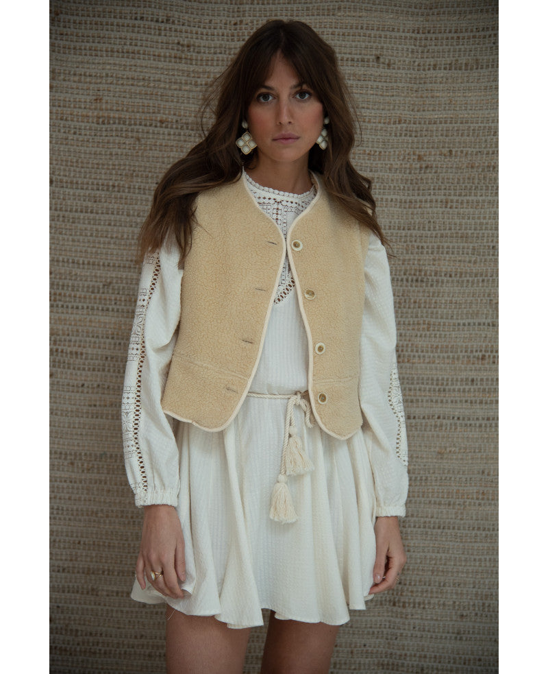 Gilet Livy écru