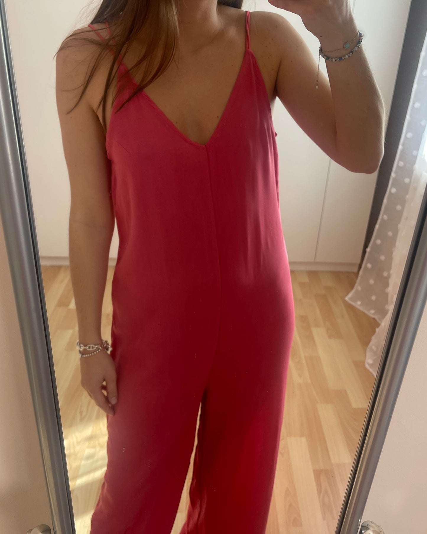 Combinaison dos nu rose